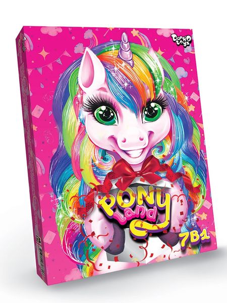 Набір для творчості Pony Land 7 в 1 DankoToys (5) PL-01-01U фото