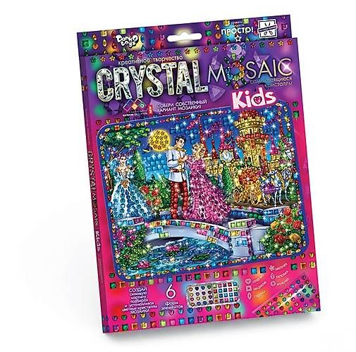 Набір для творчості Crystal mosaic kids Попелюшка, DankoToys (10) CRMK-01-06 фото