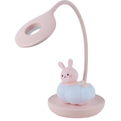 Настільна лампа LED з акумулятором Cloudy Bunny рожевий Kite K24-493-1-2 фото