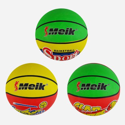 М'яч баскетбольний 3 види вага 510-530 грамів матеріал PVC розмір №7 C 56006 фото