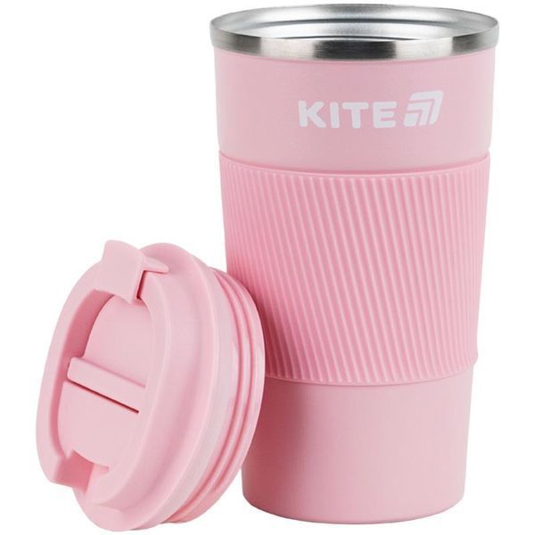 Термокружка 510 мл рожева Kite K25-458-3 фото
