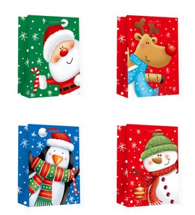 Пакет паперовий JUMBO XMAS1 33x12,7x47,7 210gsm асорті 762312ML фото