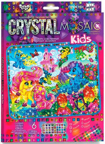 Набір для творчості Crystal mosaic kids Поні маленькі, DankoToys (10) CRMK-01-01 фото