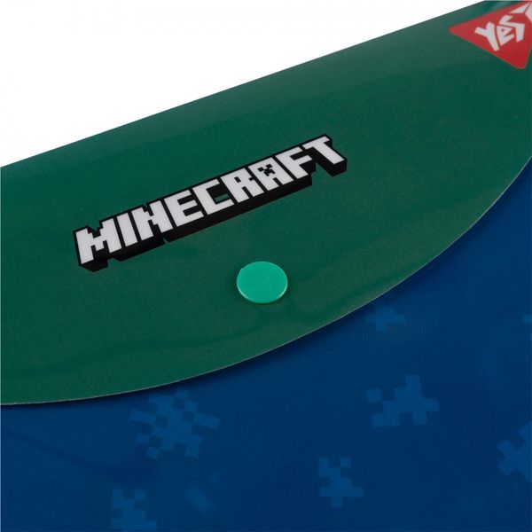 Папка-конверт B5 на кнопці Minecraft. Creeper Yes (10) 492225 фото