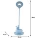 Настільна лампа LED з акумулятором Cloudy Bunny блакитний Kite K24-493-1-3 фото 2