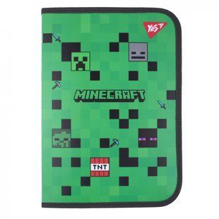 Папка на блискавці пластикова A4 Minecraft з кишенею Yes 492332 фото