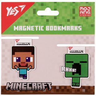 Закладки магнітні Minecraft Creeper 2шт Yes 708101 фото