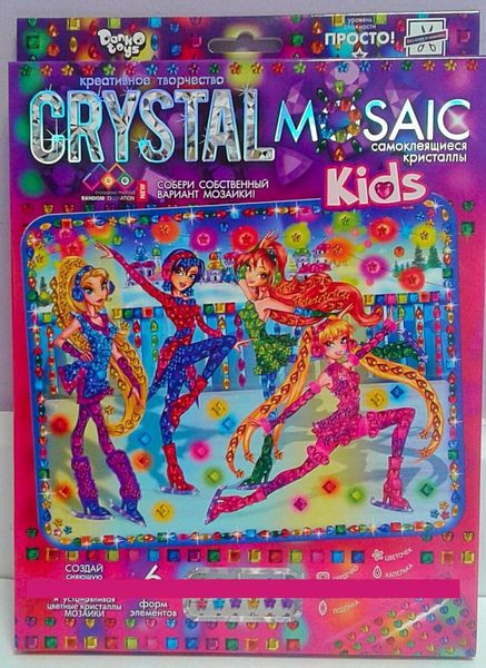 Набір для творчості Crystal mosaic kids Вінкс, DankoToys (10) CRMK-01-02 фото