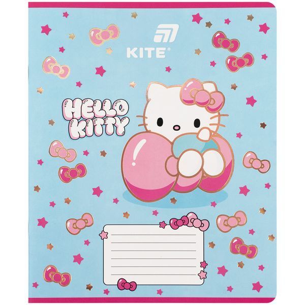 Зошит 18 клітинка фольга + УФ лак HK-1 Kite (20) HK26-236-1 фото