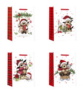 Пакет паперовий JUMBO XMAS3 33x12,7x47,7 210gsm асорті 760356ML фото