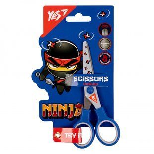 Ножиці дитячі 13 см з принтом на лезі Ninja Yes 480427 фото