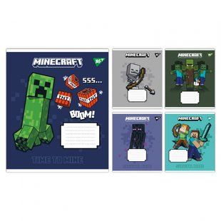 Зошит 12 коса Minecraft Signs Yes (25/500) 767558 фото