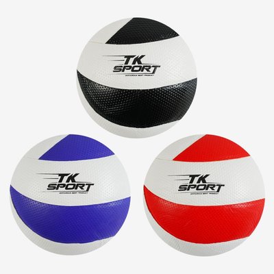 М'яч волейбольний TK Sport 3 види клейка 280-300 грамів матеріал м`який PVC C 62449 фото