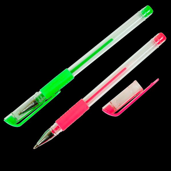 Набір гелевих ручок 12 кол NEON+METALLIC в пластиковому пеналі KIDS Line Zibi (40) ZB.2205-99 фото