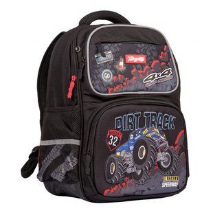 Рюкзак шкільний S-105 Dirt Track чорний 1Вересня 555098 фото