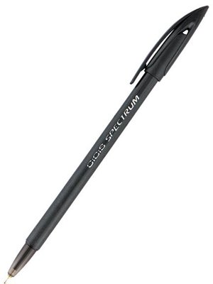 Ручка кулькова GIGIS Spectrum чорна, Unimax (12) UX-100-01 фото