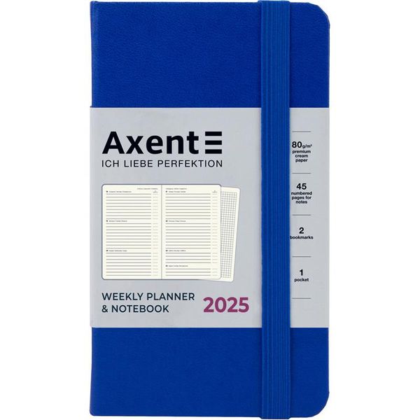 Щотижневик 2025 Pocket Strong 90*150 класичний синій Axent 8508-25-38-A фото