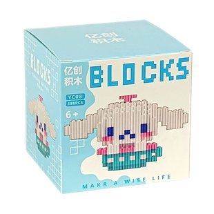 Конструктор дитячий 3D фігурка Cinnamoroll піксельний 125338 (YC08) фото