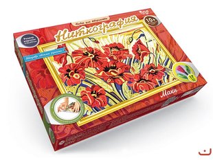 Набір для творчості Ніткографія Маки, DankoToys (9) NG-01-01 фото