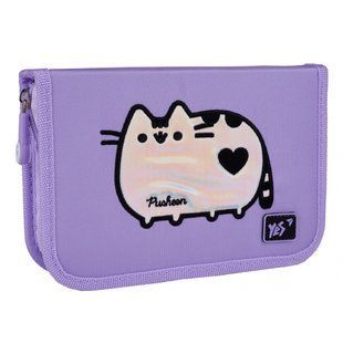 Пенал твердий одинарний з двома клапанами HP-04 Pusheen Shiny Yes 533628 фото