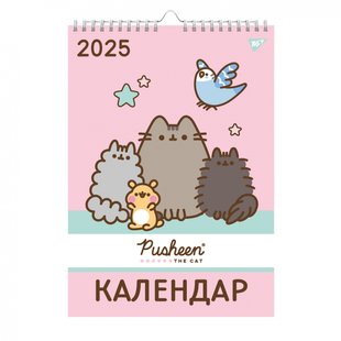 Календарь-планер Pusheen настінний на 2025 г. Yes 270257 фото