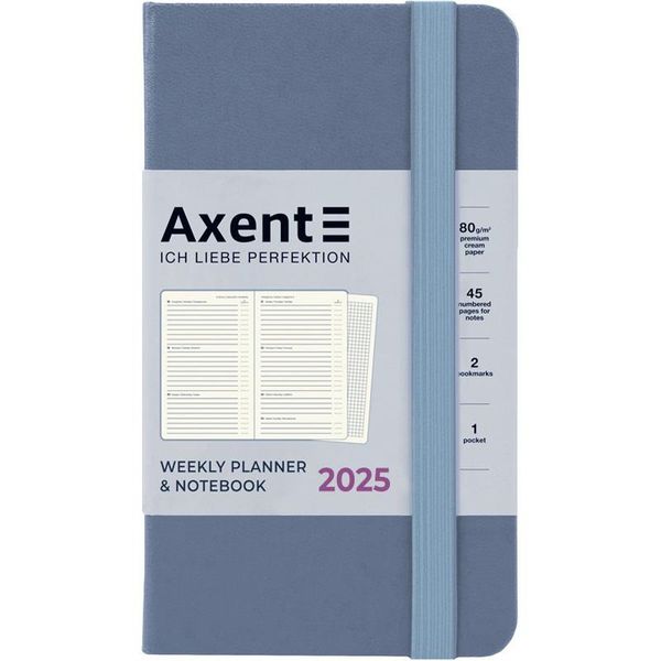 Щотижневик 2025 Pocket Strong 90*150 сірий Axent 8508-25-62-A фото